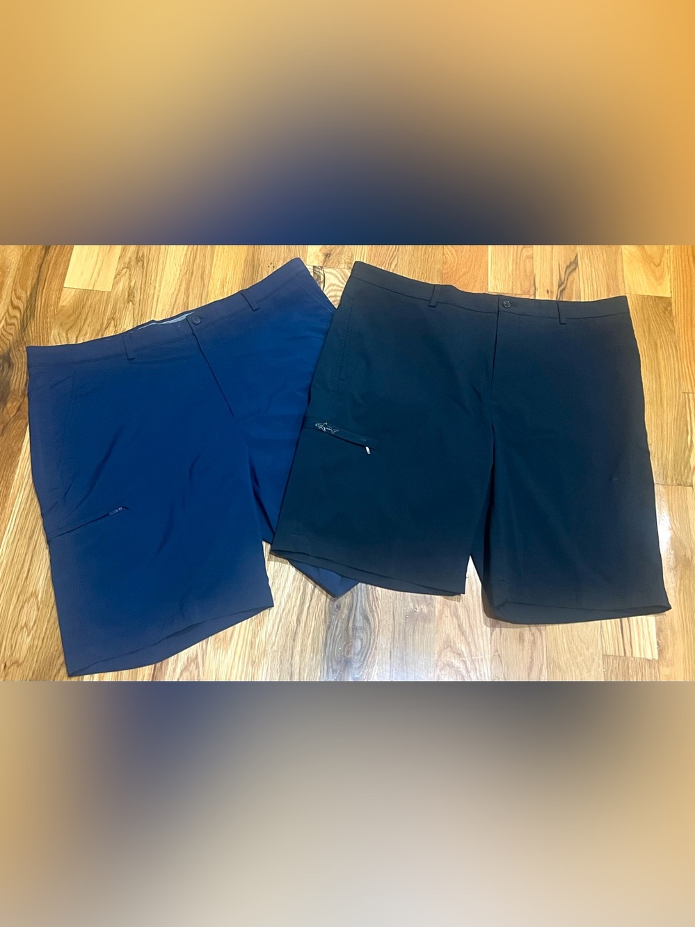 (2) Greg Norman Collection Hybrid Shorts in Navy & Black